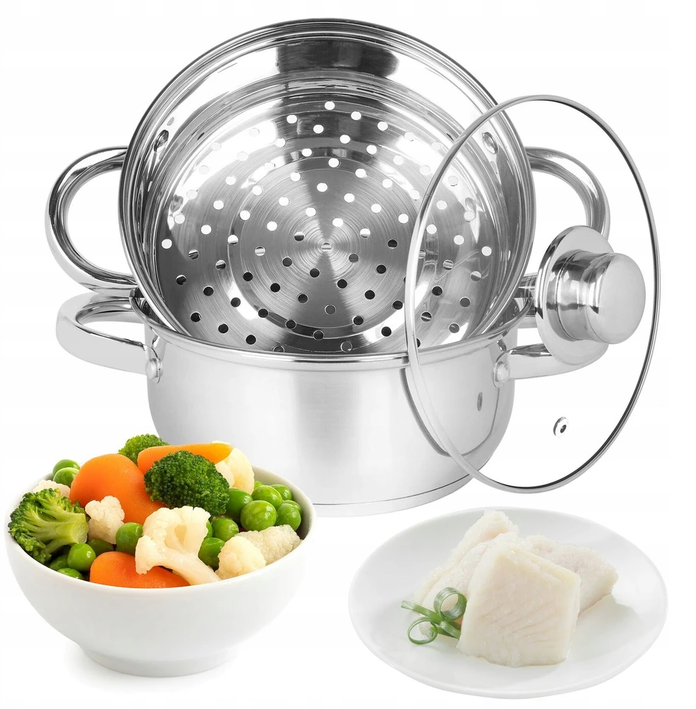 Tadar Garų puodas 18cm,2l (3dalys), Sano