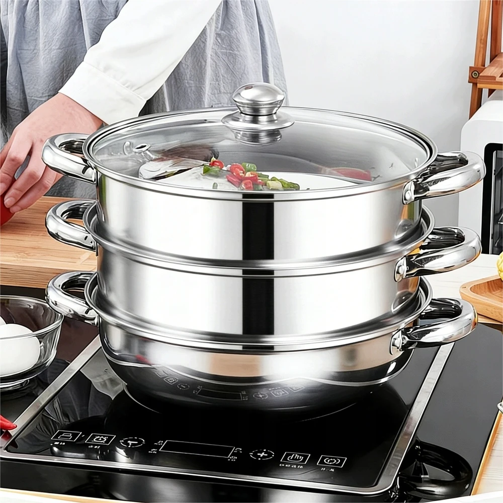 STEAMER POT STEAMER 4.3L POT INDUKCINIAI DUJINIAI