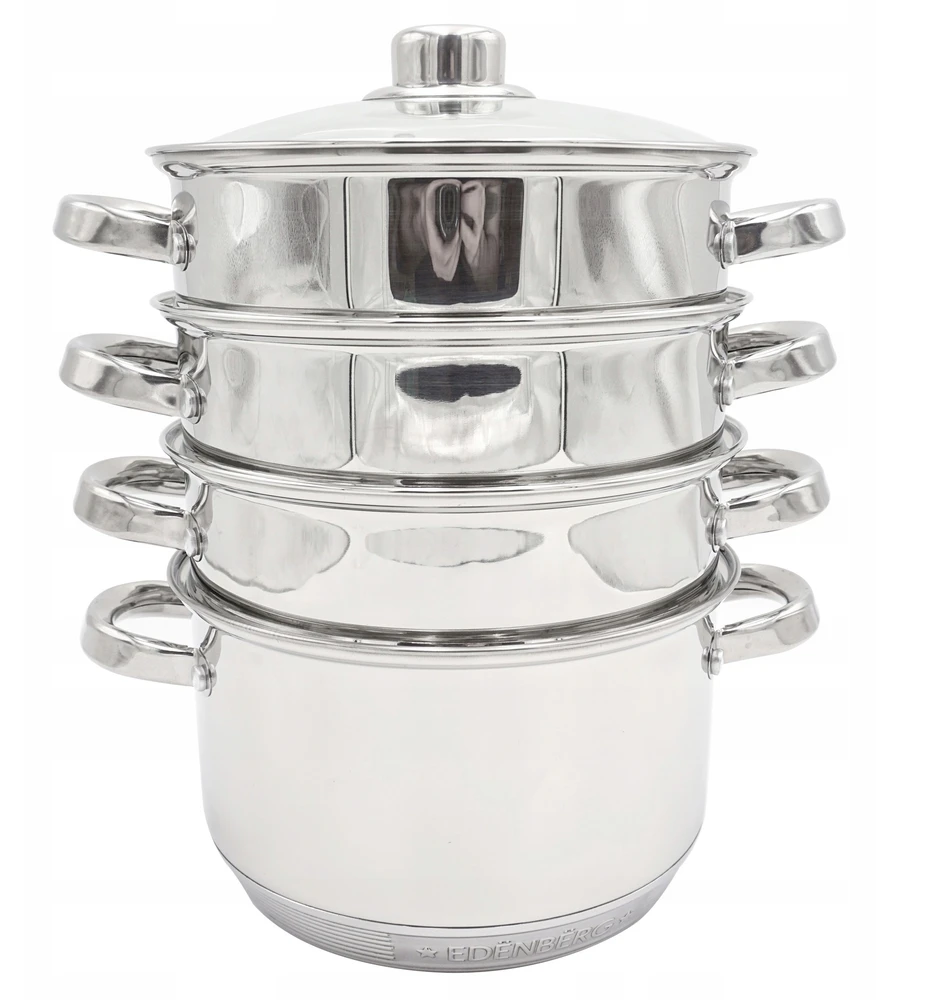 STEAMER POT STEEL 4x4L / sk. 22 cm.