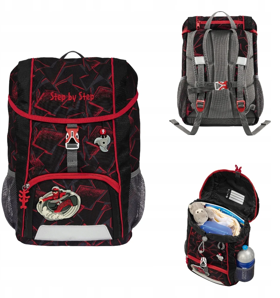 Step By Step Mokyklinė kuprinė 13L klasa 1 - 3 ergonomiczny tornister odblaskowy