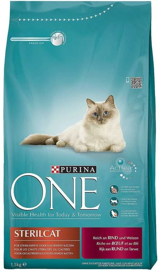 Purina Nestle ĖDALAS STERILIZUOTOMS KATĖMS „ONE“ 800g