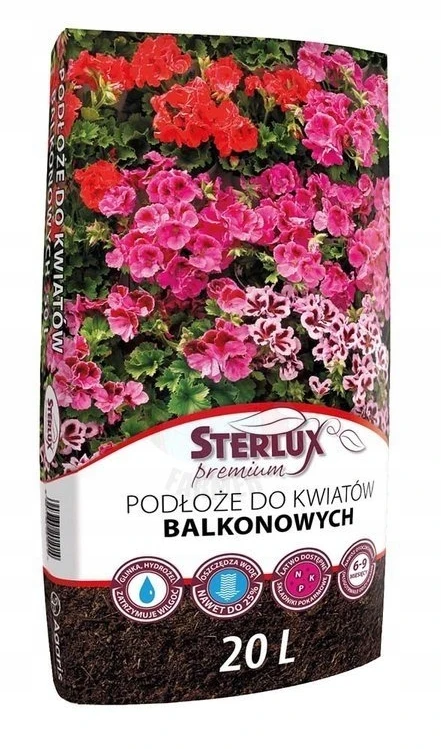 „Sterlux Premium“ 20 l balkoninių gėlių substratas