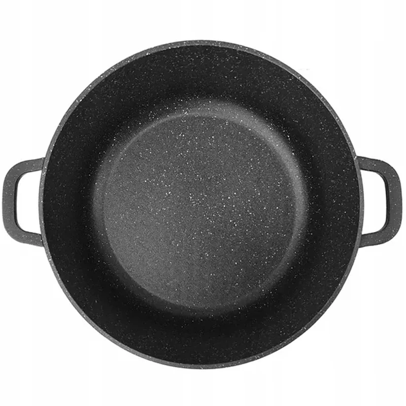 Sternhoff DIDELIS MARMURINĖS PUODAS SU DANČIU INDUKCINIŲ DUJŲ NELIPAUS AROMATO RANKENĖLĖLE 28cm 10L