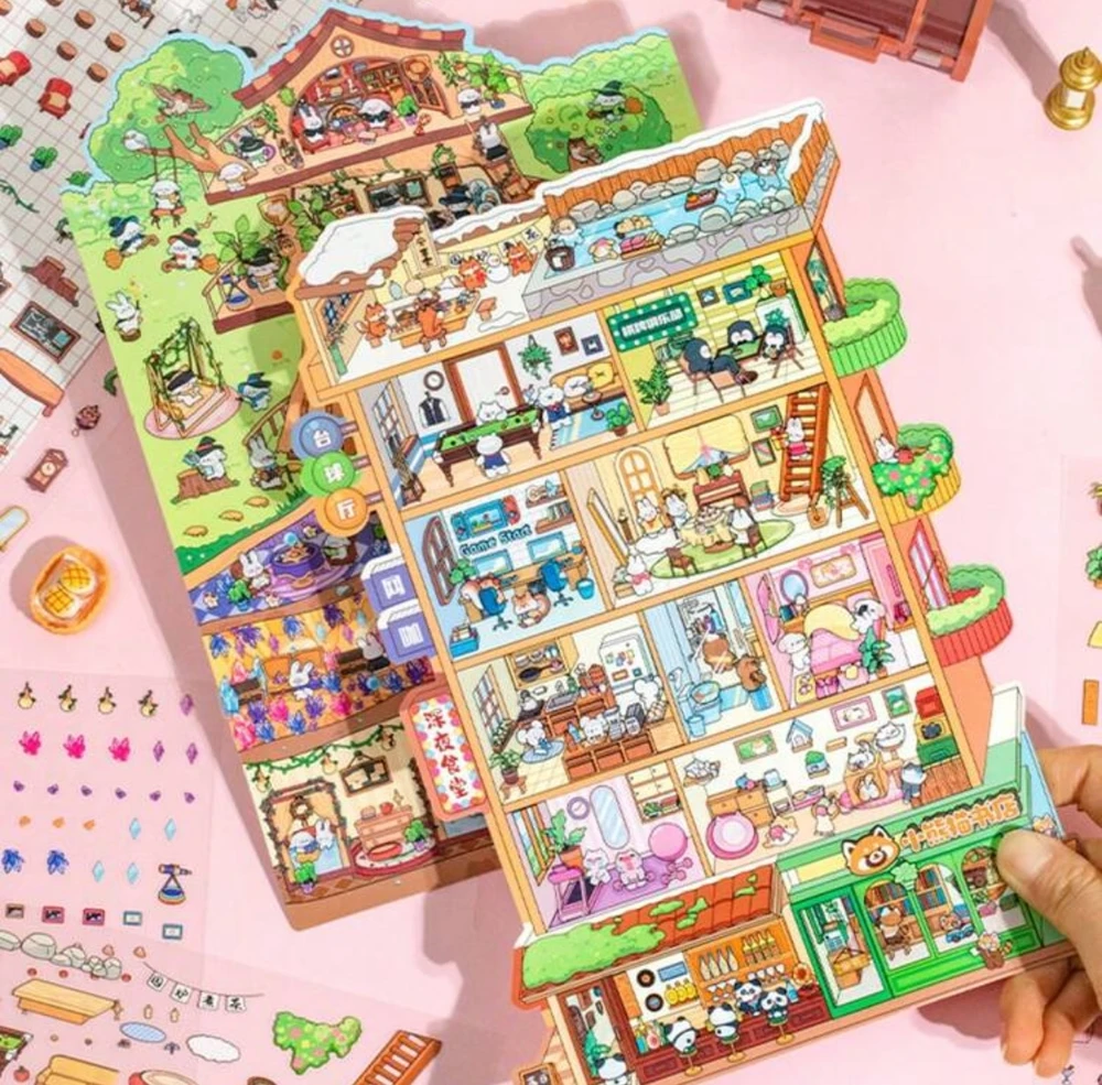 STICKERS DIDELIS STICKBOOK HOUSE TIKTOK SCENE ROOMBOX HOME APARTMENT WORLD
