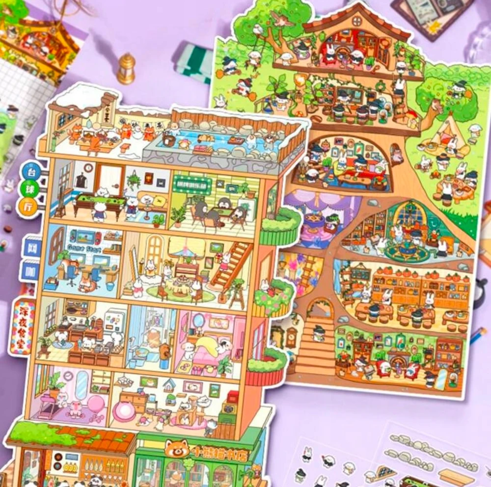 STICKERS DIDELIS STICKBOOK HOUSE TIKTOK SCENE ROOMBOX HOME APARTMENT WORLD