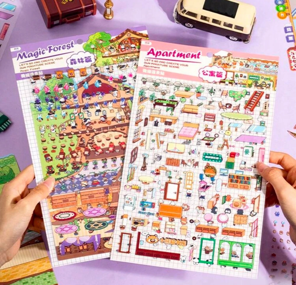 STICKERS DIDELIS STICKBOOK HOUSE TIKTOK SCENE ROOMBOX HOME APARTMENT WORLD