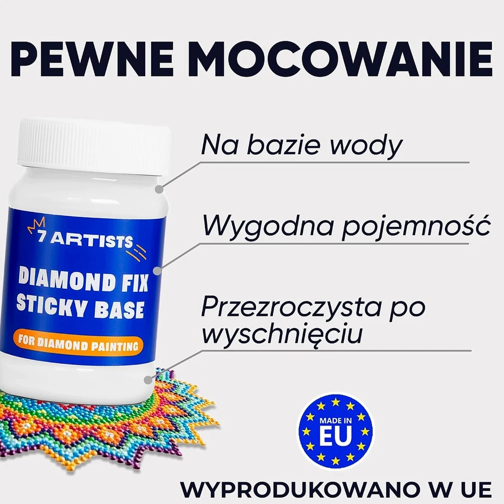 Sticky SKYSTI DEIMANTINIAI DAŽYMO KLIJAI 50 ML KLIPUS PAGRINDAS
