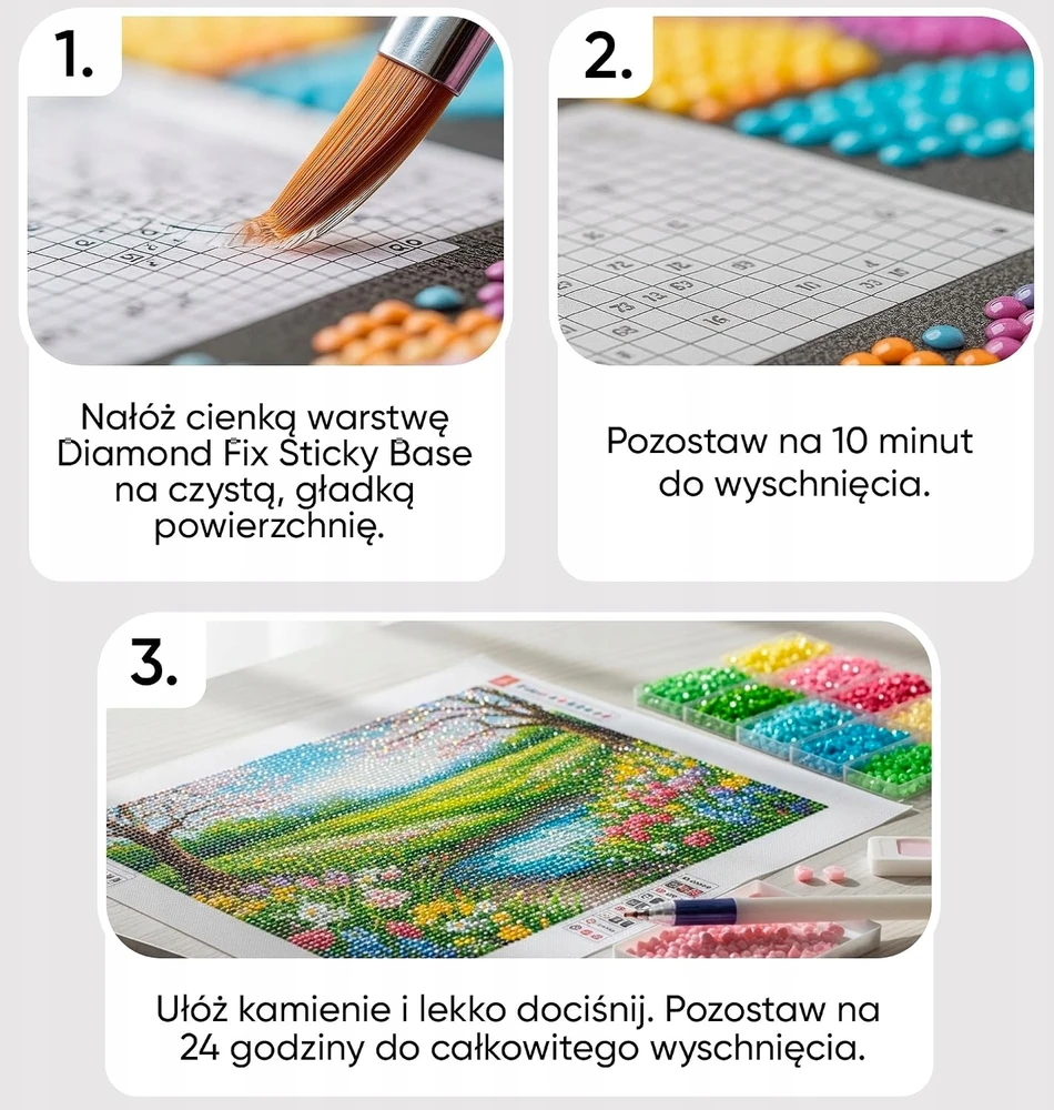 Sticky SKYSTI DEIMANTINIAI DAŽYMO KLIJAI 50 ML KLIPUS PAGRINDAS