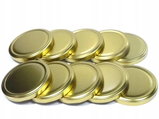 Stiklainių dangteliai Gold caps fi82, 4 kabliukai, 100 vnt.