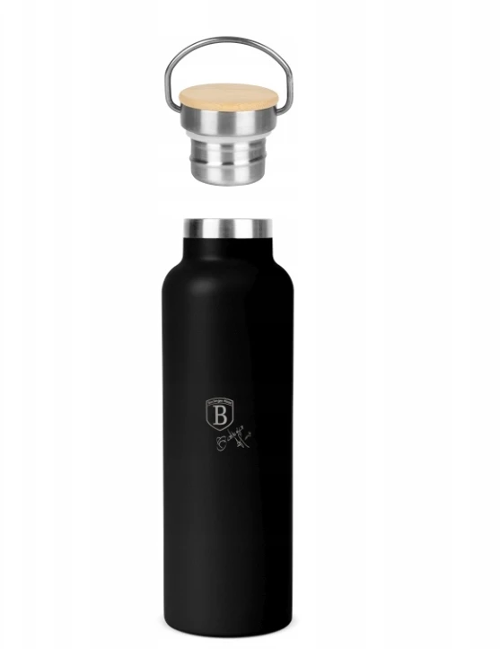 Gertuvė Excellent Houseware Stiklinis vandens butelis 700 ml su metaliniu dangteliu