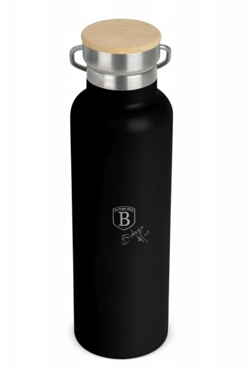 Gertuvė Excellent Houseware Stiklinis vandens butelis 700 ml su metaliniu dangteliu