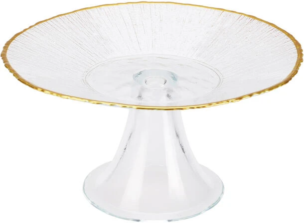 Nežinomas Lėkštė, aukso/balta, 21 cm