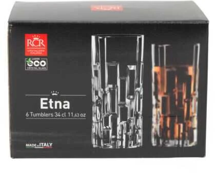 Stiklinės RCR ETNA, 340 ml, 6 vnt.