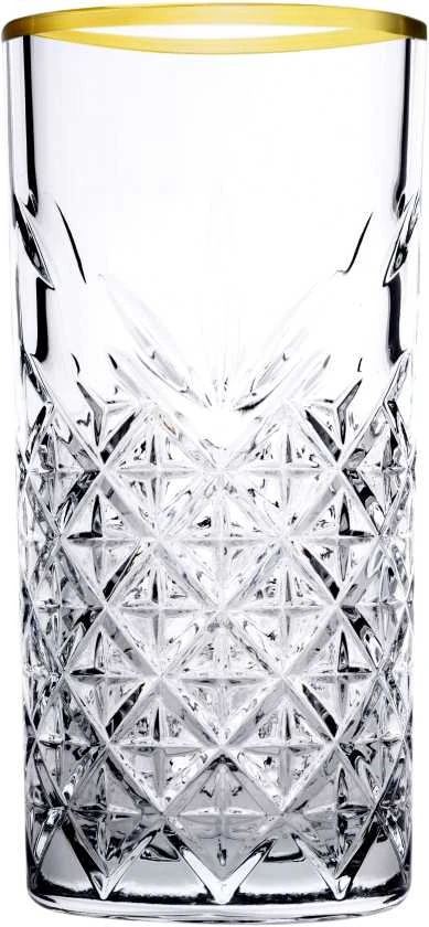 Stiklinės Timeless Gold Rim Pasabahce 450ml/4vnt.