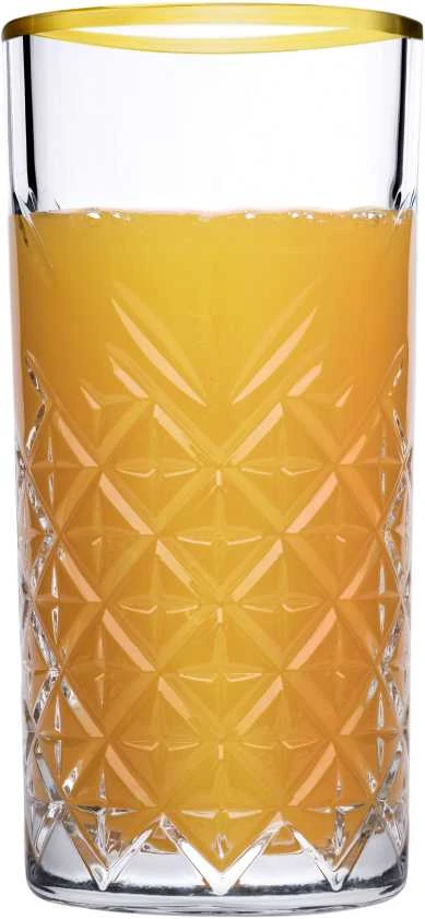 Stiklinės Timeless Gold Rim Pasabahce 450ml/4vnt.