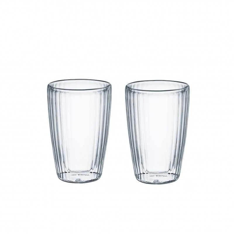 Stikliniai puodeliai su dvigubomis sienelėmis AMBITION Skirtas garbanotiems plaukams 2 vnt. 450ml