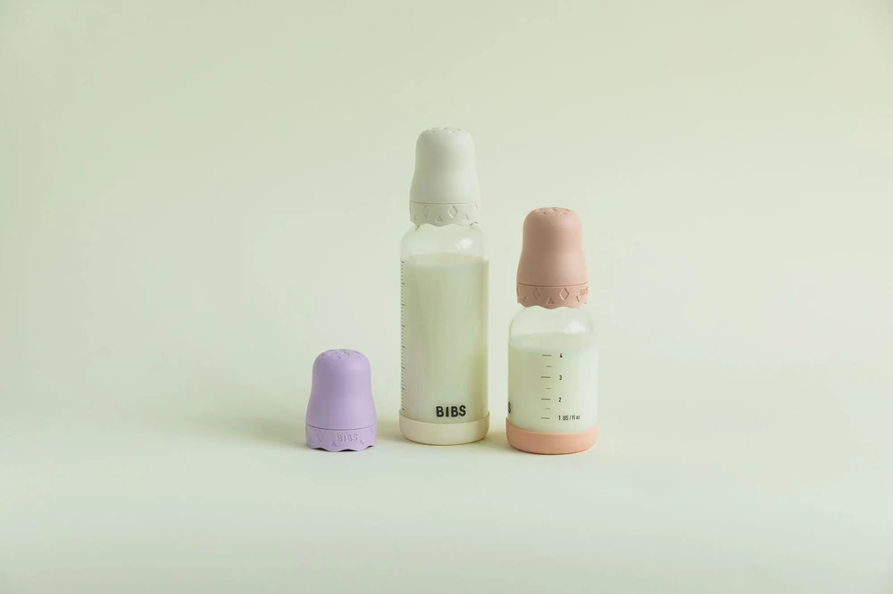 Stiklinis buteliukas nuo pilvo dieglių 240 ml Ivory BIBS Boheme Ivory