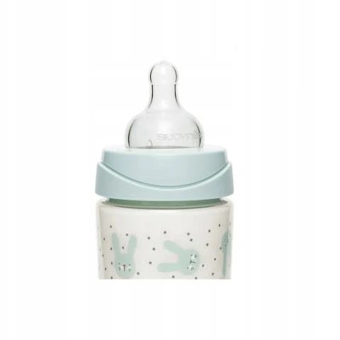 Stiklinis buteliukas Suavinex, žalias, 0+ mėn, 120 ml