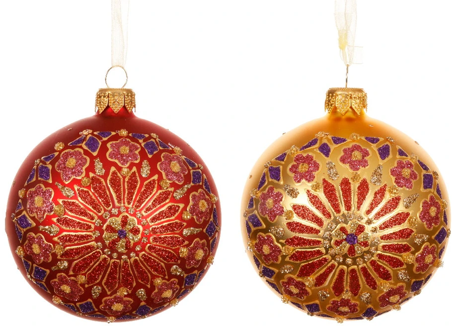 Christmas Tree toy Decoris Vintage. red. glass