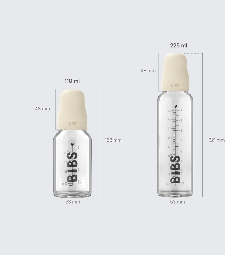 Stiklinis kūdikių buteliukas 225 ml Woodchuck BIBS nuo pilvo dieglių patogus