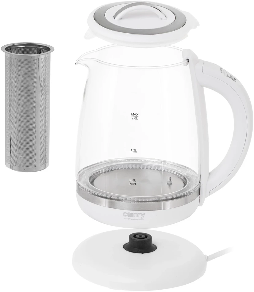 Adler CAMRY CR 1290w electric virdulys, baltas