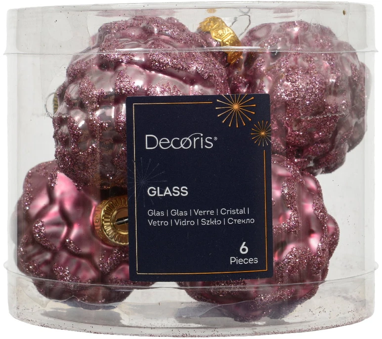 Nežinomas Eglutės žaisliukas Decoris 129519, įvairių spalvų, 3 vnt.