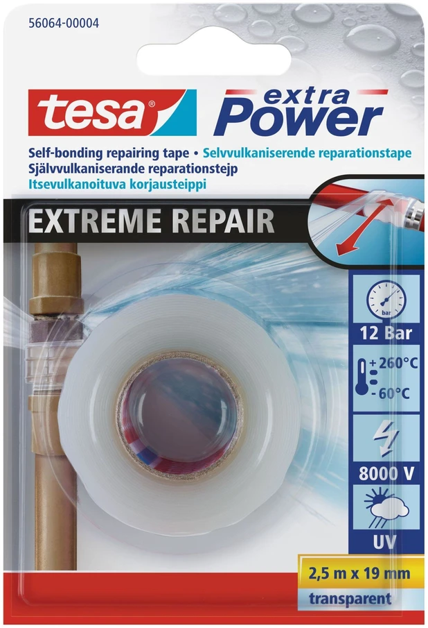 Tesa Lipnioji juosta plastikui ir stiklui, 10 m x 50 mm, skaidri