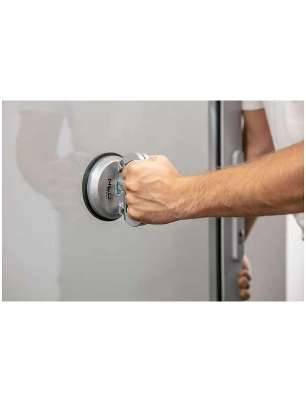 Przyssawka Stiklo neštuvas NEO 56-801 Viengubas Aliuminis 50kg