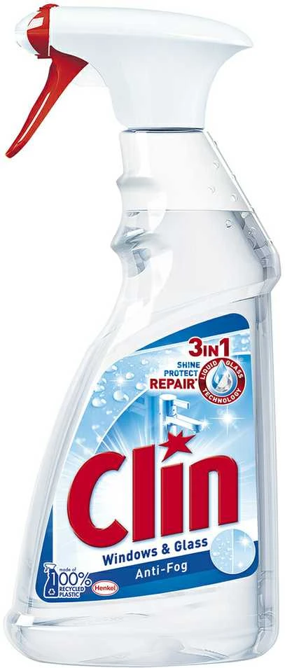 Langų valiklis CLIN Streak Free Windows & Mirrors Anti-Fog, 500 ml