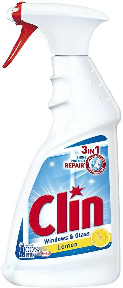 Langų valiklis CLIN Streak Free Windows & Mirrors Lemon, 500 ml