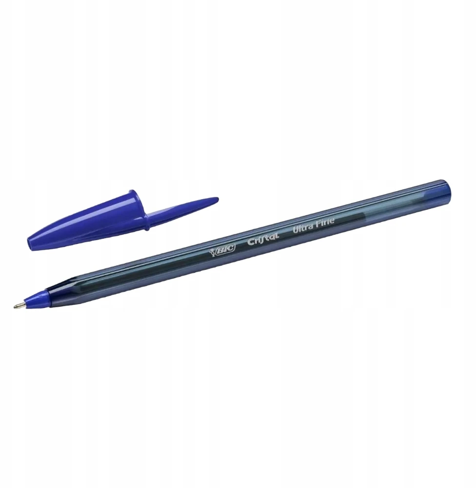 Stilografai - Bic - Cristal - Dėžutė su 20 vnt. - Mėlyna spalva - Vidutinė tipas