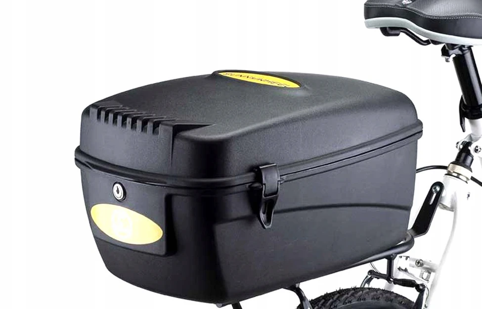 STIPRI SUNNYWHEEL DVIRAČIO DĖŽĖ 13 l, JUODOS SU RAKTU
