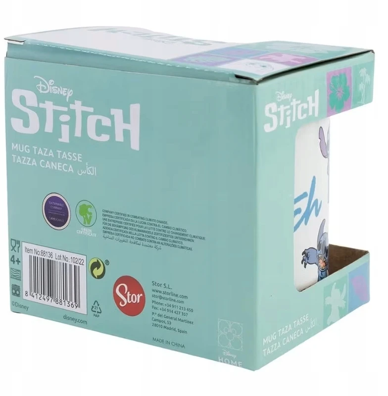 STITCH ALIEN KERAMINIS PUODULIS VAIKAMS DISNEY SAFTA VAIKŲ PUODULIS
