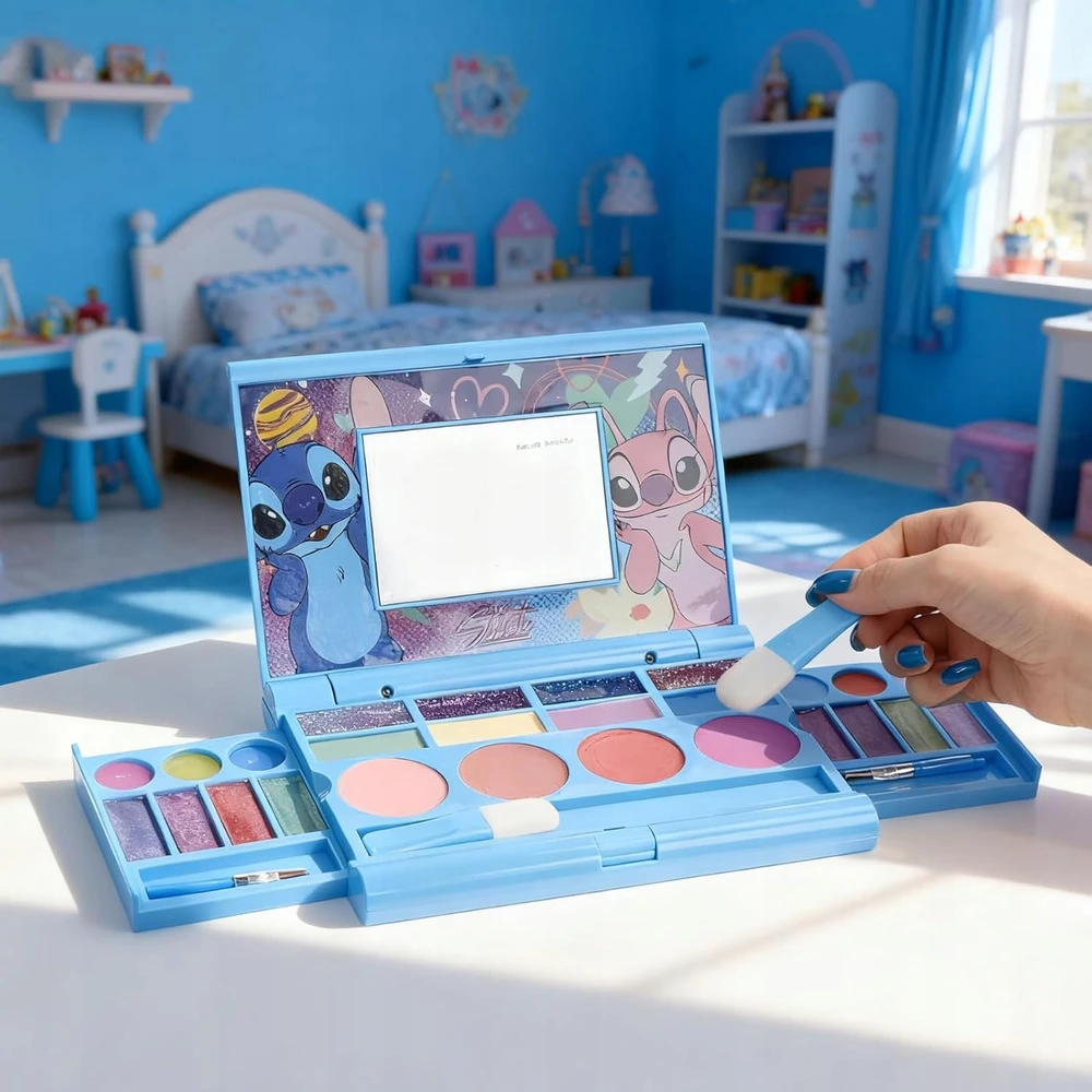 Stitch Townley Girl COSMETIC rinkinys, makiažo paletė su veidrodžiu