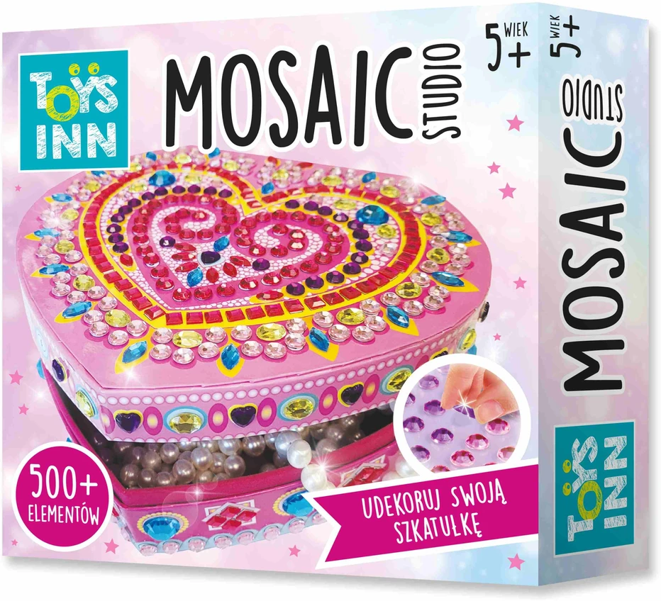 Stnux Casket Mosaic HEART kūrybinis rinkinys merginoms deimantų mozaika