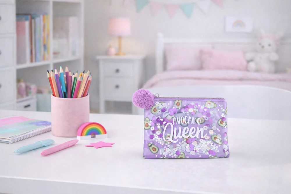 STNUX COSMETIC BAG AVOCADO avokado ŽALIAS KELIONIŲ KREPŠELIS KOSMETIKAI
