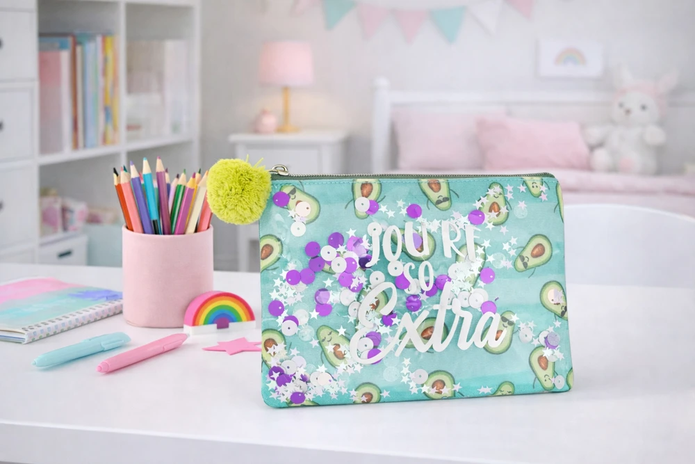STNUX COSMETIC BAG AVOCADO avokado ŽALIAS KELIONIŲ KREPŠELIS KOSMETIKAI