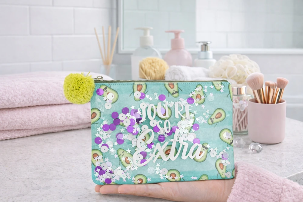 STNUX COSMETIC BAG AVOCADO avokado ŽALIAS KELIONIŲ KREPŠELIS KOSMETIKAI