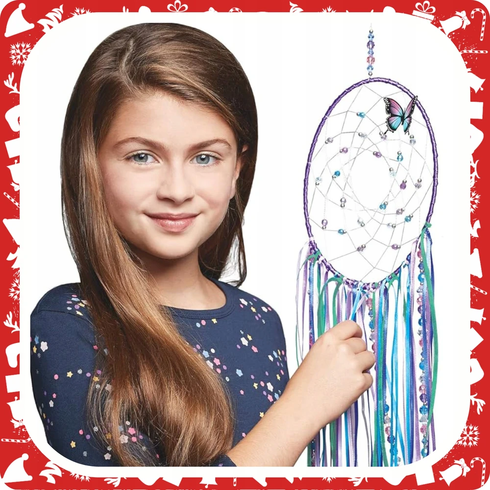 Stnux MACRAME DREAMCATCHER BUTTERFLY KŪRYBINIS RINKINYS DIY DREAMCATCHER DOVANA