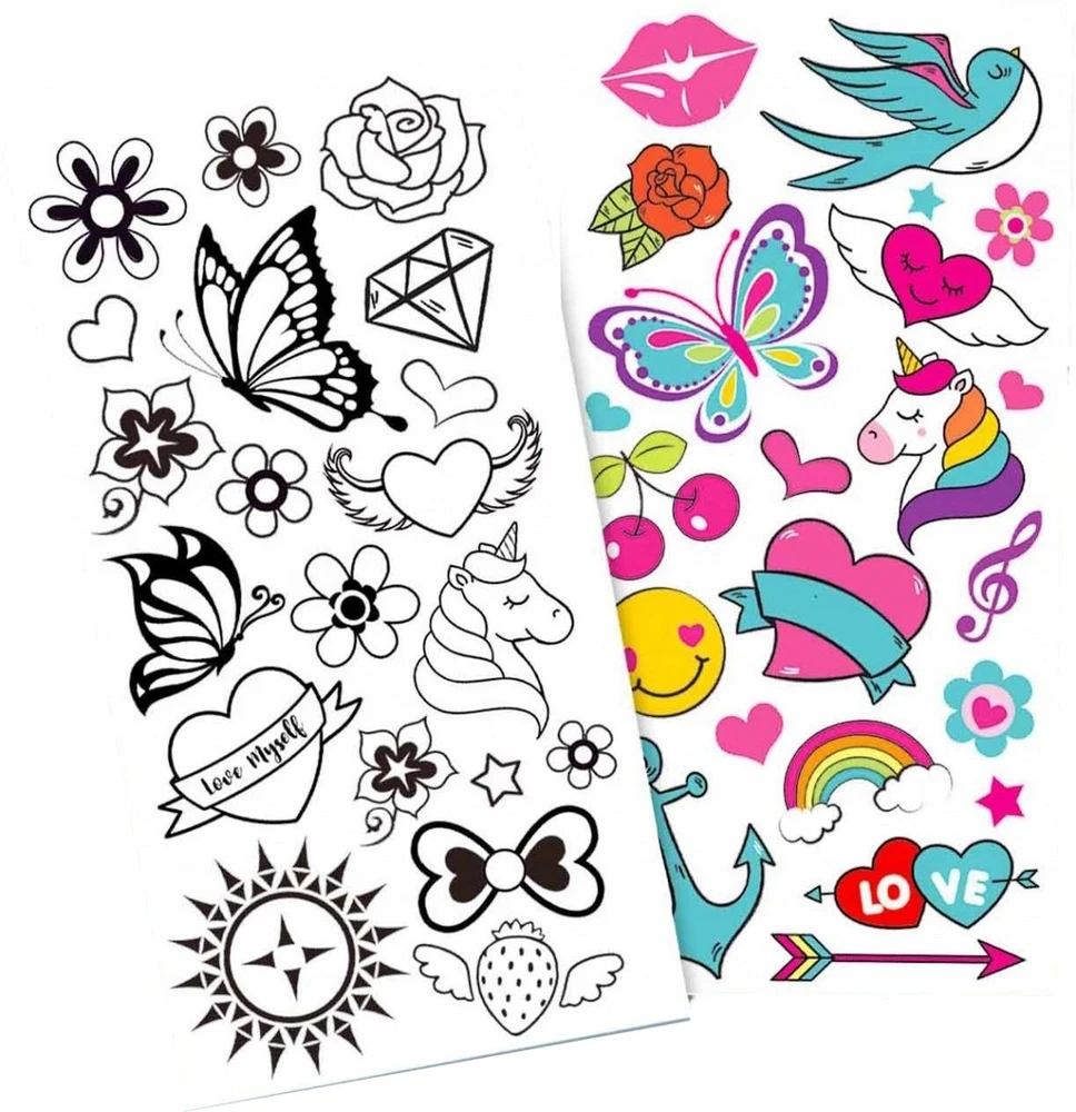 Stnux Tatuiruočių žymeklių rinkinys GLITTER TATTOOS