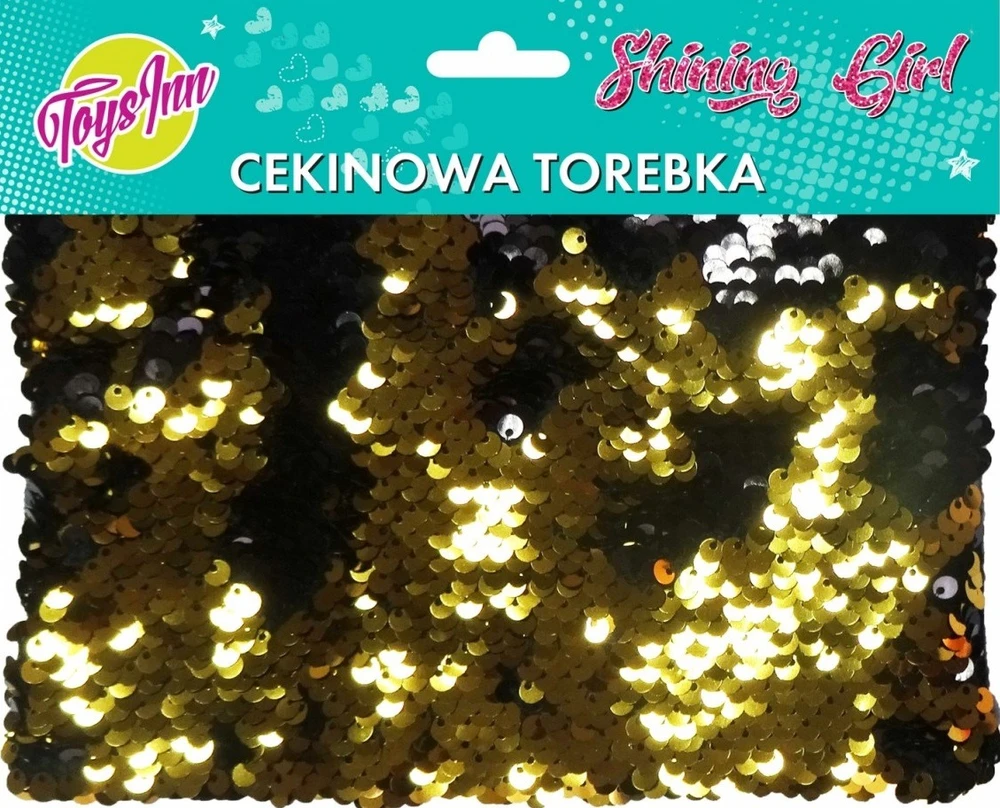 Stnux Torebka cekinowa złoto-juoda