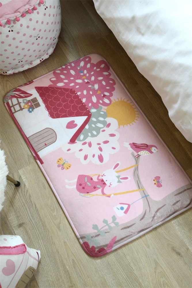 Douceur Dinterieur Stof DYWANIK DO POKOJU DZIECIĘCEGO MATA RÓŻOWA PROSTOKĄTNA 45 x 75 cm