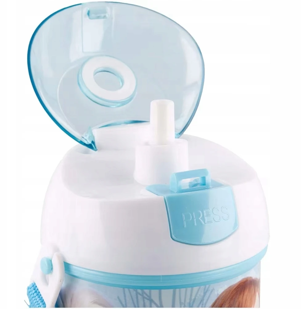 Stor Bidonas su šiaudeliu "frozen" 450ml, su dirželiu