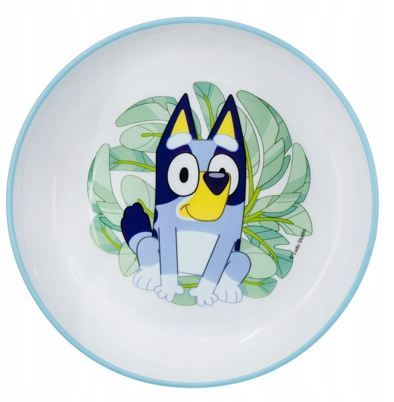 Stor Bluey mikrobangų pusryčių rinkinys. Neslystanti lėkštė + dubuo + puodelis