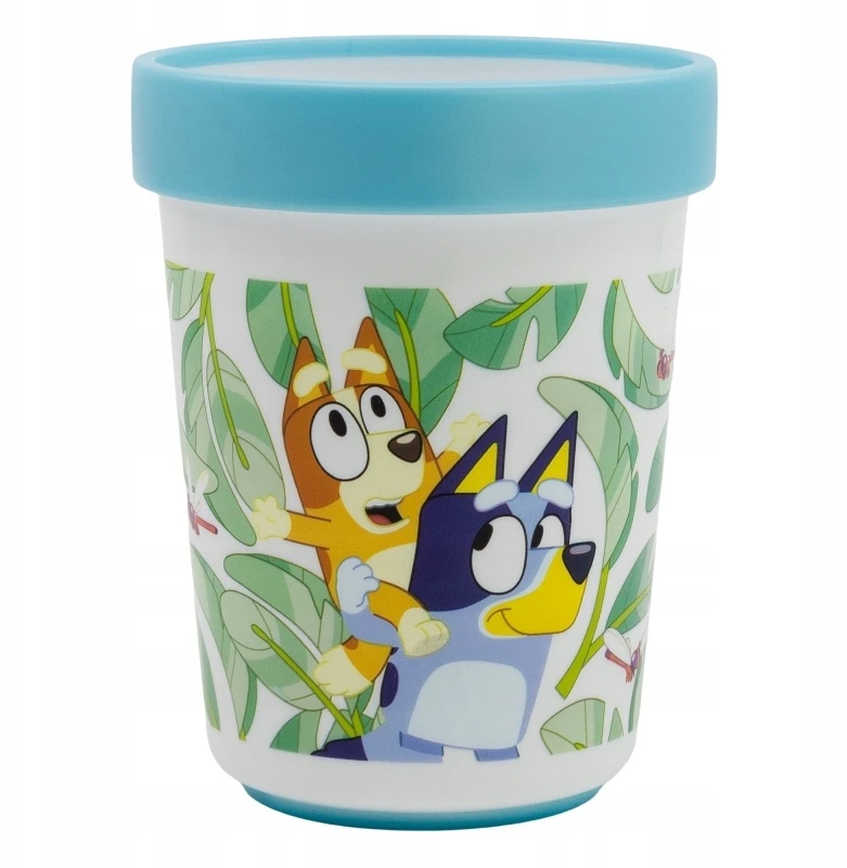 Stor Bluey mikrobangų pusryčių rinkinys. Neslystanti lėkštė + dubuo + puodelis