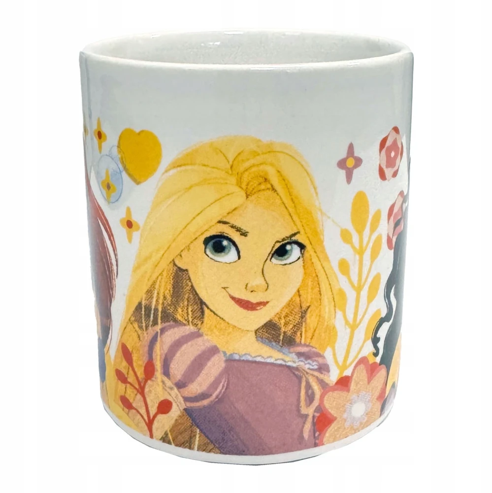 Stor „Disney Princess Heart Pattern“ porcelianinis puodelis, 235 ml (8 uncijos), dovanų dėžutėje