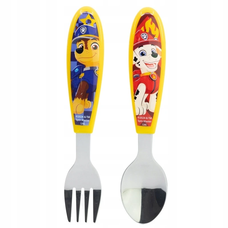 Stor Ergo Paw Patrol Rescue Pups metalinių stalo įrankių rinkinys - 2 vnt