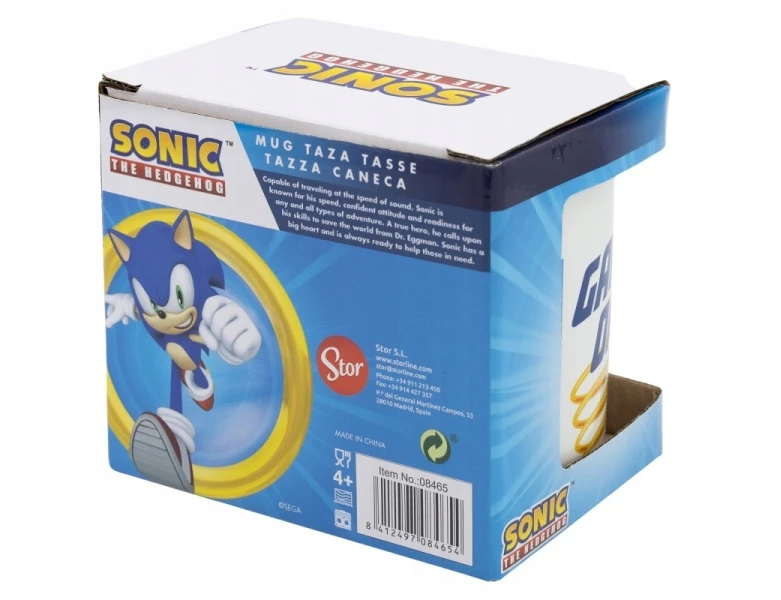 Stor Keraminis puodelis HEDGEHOG SONIC, 325ml, 08465