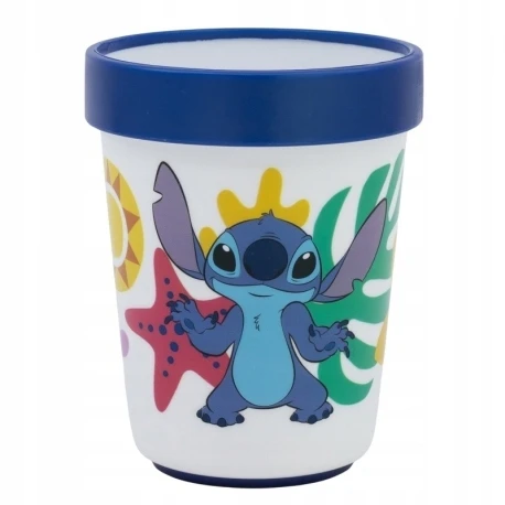 Stor LILO I STITCH PREMIUM pusryčių ir vakarienės mikrobangų krosnelės indų rinkinys 3in1