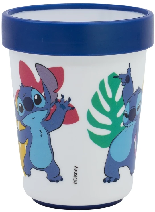 Stor LILO I STITCH PREMIUM pusryčių ir vakarienės mikrobangų krosnelės indų rinkinys 3in1